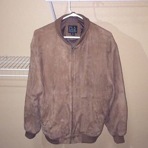 Jos a bank soft leather bomber.